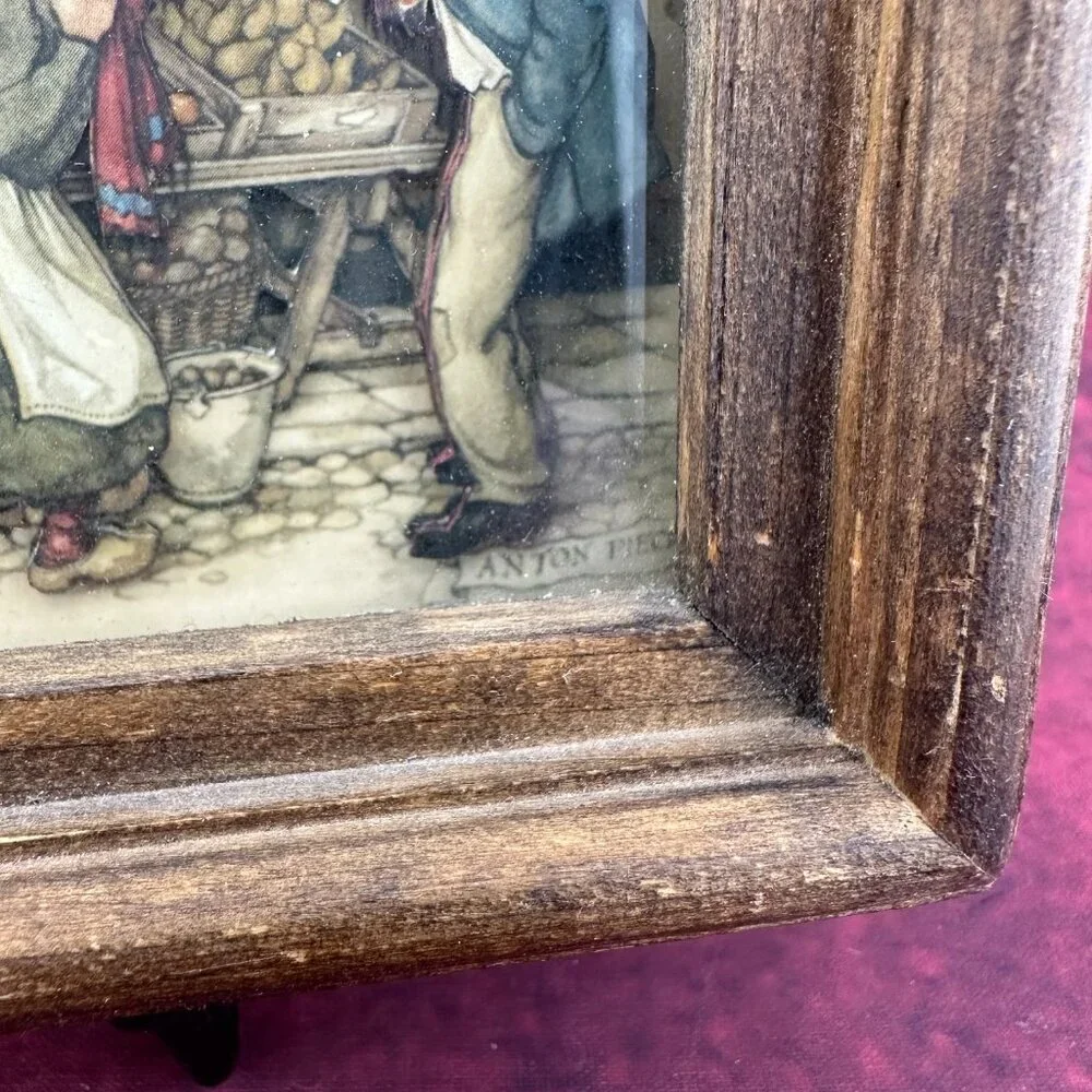 VINTAGE ANTON PIECK PAPER 3D ART WALL HANGING 